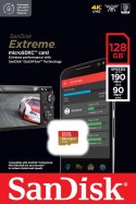 Karta pamięci SanDisk Extreme microSDXC 128GB 190MB/s A2 V30 U3 szybka