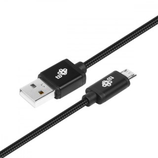Kabel USB-Micro USB 1.5 m czarny mocny do smartfonów