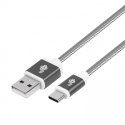 Kabel USB USB C 1.5m szary do szybkiego ładowania i komunikacji