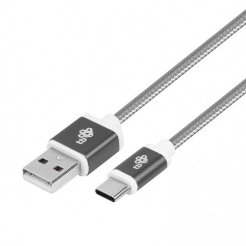 Kabel USB USB C 1.5m szary do szybkiego ładowania i komunikacji