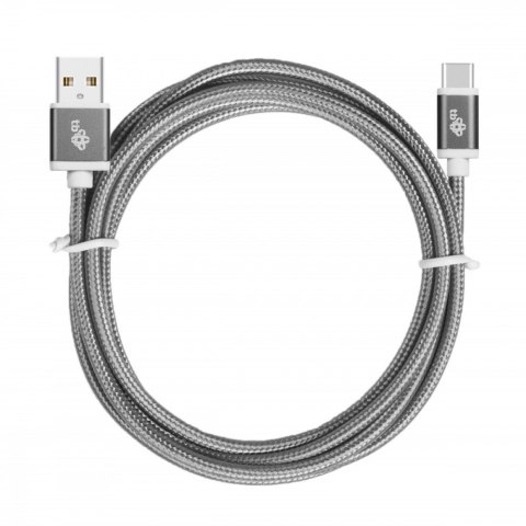 Kabel USB USB C 1.5m szary do szybkiego ładowania i komunikacji