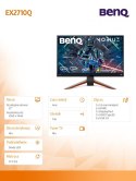 Benq Monitor 27 cali EX2710Q LED 4ms 2560x1440 IPS z wbudowanymi głośnikami