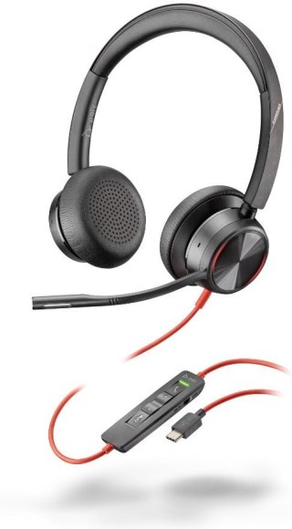 Słuchawki Poly Blackwire 8225 Stereo USB-C/A z ANC dla profesjonalistów