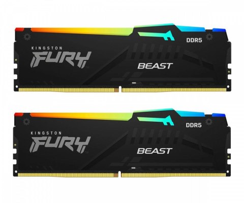 Pamięć Kingston DDR5 Fury Beast RGB 32GB 6000MHz CL36 wydajna