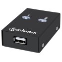 Przełącznik USB 2.0 Manhattan Hi-Speed automatyczny 2 PC 1 USB