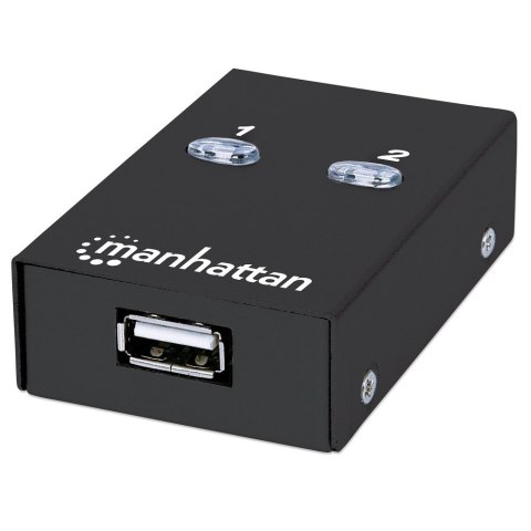 Przełącznik USB 2.0 Manhattan Hi-Speed automatyczny 2 PC 1 USB
