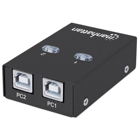 Przełącznik USB 2.0 Manhattan Hi-Speed automatyczny 2 PC 1 USB