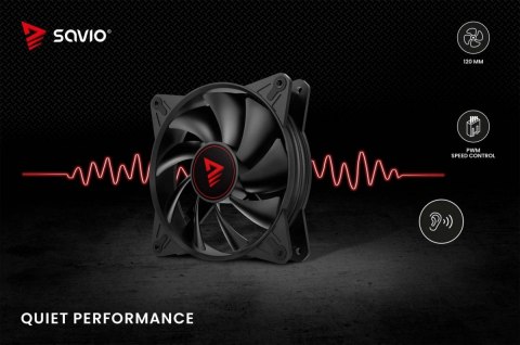 Wentylator Savio BLADE 120 mm PWM 4-pin cichy wydajny cooling
