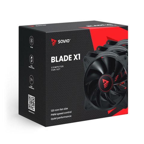 Wentylator Savio BLADE 120mm 4-pin PWM cichy i wydajny