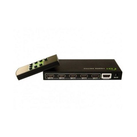 Przełącznik HDMI Techly 5/1 4K2K 3D z pilotem czarny