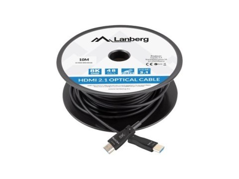 Lanberg Kabel HDMI M/M 10M optyczny 8K Ultra High Speed