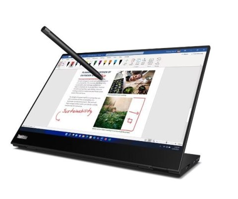 Monitor Lenovo ThinkVision M14t Gen 2 14 cali matowy dotykowy IPS