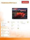 Monitor Lenovo ThinkVision M14t Gen 2 14 cali matowy dotykowy IPS