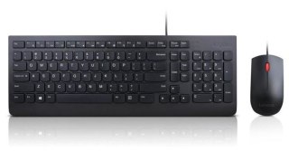 Zestaw klawiatura i mysz Lenovo Essential przewodowy USB ergonomiczny