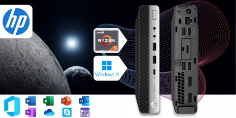 HP Elitedesk 705 G4 AMD Ryzen 5 8GB DDR4 1000GB SSD Windows 10 Pro