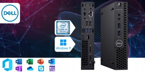 Dell Optiplex 3070 Tiny Intel Core i5 8GB DDR4 1000GB SSD Windows 11
