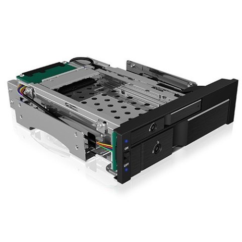 IcyBox IB-173SSK kieszeń na dysk 1x2,5 1x3,5 SATA SAS z zamkiem