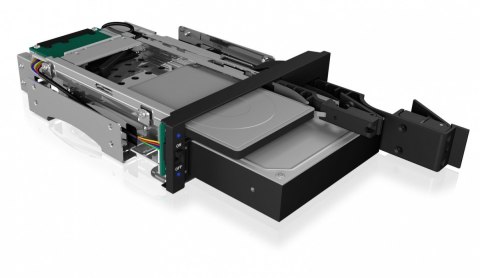 IcyBox IB-173SSK kieszeń na dysk 1x2,5 1x3,5 SATA SAS z zamkiem
