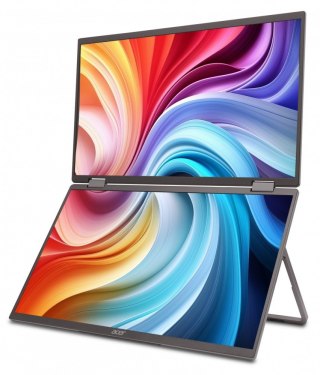 Acer Monitor mobilny dual 16 cali PD163Qbmiuux FHD IPS z podwójnym ekranem