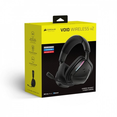 Słuchawki bezprzewodowe Corsair Void Wireless 2.0 Carbon gaming z Dolby Atmos