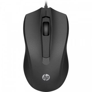 Mysz HP 105 przewodowa czarna optyczna uniwersalna 1600 DPI