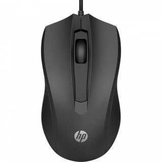 Mysz HP 105 przewodowa czarna optyczna uniwersalna 1600 DPI