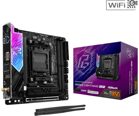 ASRock Płyta główna B850I LIGHTNING WIFI AM5 mini ITX z DDR5