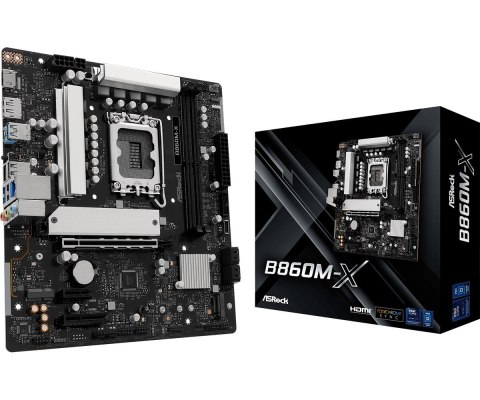 Płyta główna ASRock B860M-X mATX DDR5 9066 MHz z Dragon LAN RGB