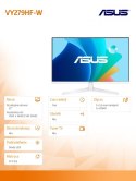 Monitor Asus VY279HF-W 27 cali IPS 100Hz FHD matowy