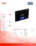 Dysk GOODRAM CL100 480GB SSD SATA III 2,5 szybki niezawodny