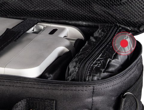 Torba Hama do projektora czarna funkcjonalna z kieszeniami