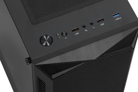 Obudowa iBOX Lupus 27 RGB Midi Tower z hartowanym szkłem