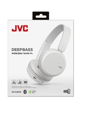 Słuchawki JVC HA-S36 WWU bezprzewodowe białe z mikrofonem