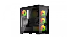 Obudowa Krux Exo ARGB Midi Tower z hartowanym szkłem czarna