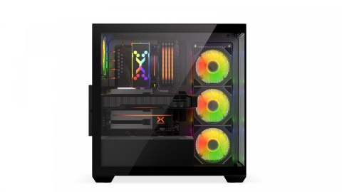 Obudowa Krux Exo ARGB Midi Tower z hartowanym szkłem czarna
