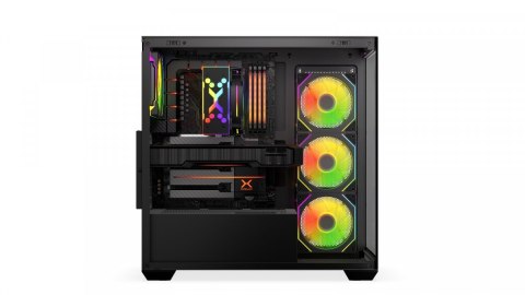 Obudowa Krux Exo ARGB Midi Tower z hartowanym szkłem czarna