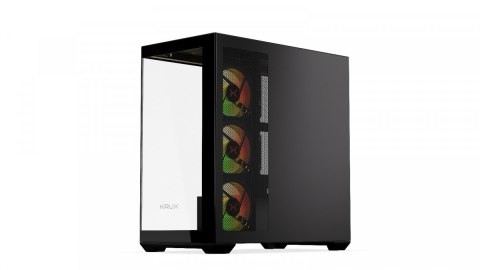 Obudowa Krux Exo ARGB Midi Tower z hartowanym szkłem czarna