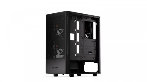Obudowa Krux Nadir Midi Tower szara z panelem szklanym i wentylacją