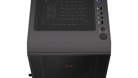 Obudowa Krux Nadir Midi Tower szara z panelem szklanym i wentylacją