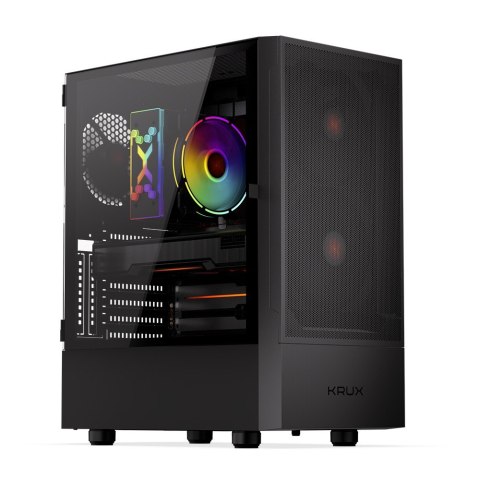 Obudowa Krux Nadir Midi Tower szara z panelem szklanym i wentylacją