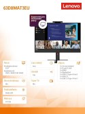 Monitor Lenovo ThinkVision T24v-30 23.8 FHD z LED IPS matowy