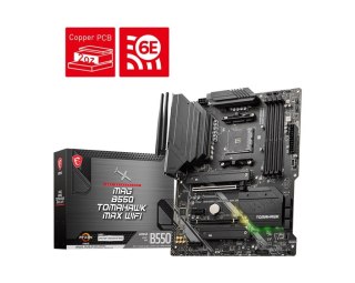 MSI Płyta główna MAG B550 TOMAHAWK MAX WIFI AM4 4DDR4 HDMI DP ATX wydajna