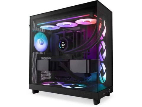 Wentylator NZXT F360 RGB CORE PWM czarny 3x12cm wydajny z podświetleniem