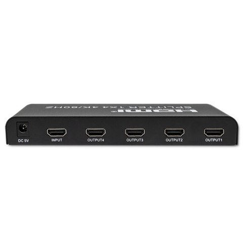 Qoltec Aktywny rozdzielacz Splitter 4 x HDMI 4K 60Hz stabilny sygnał