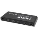 Qoltec Aktywny rozdzielacz Splitter 4 x HDMI 4K 60Hz stabilny sygnał