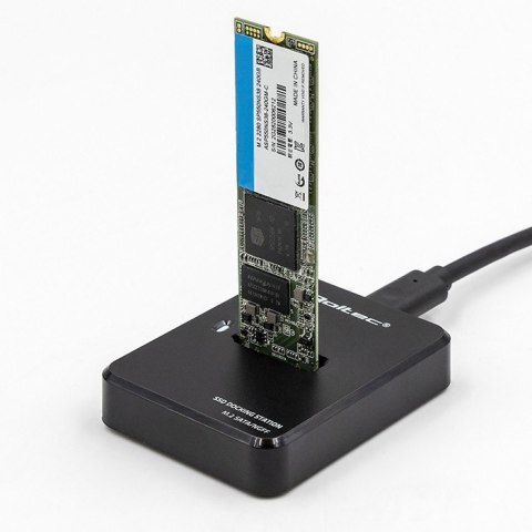 Stacja dokująca Qoltec M.2 SATA USB 3.1 lekka przenośna