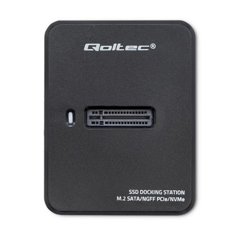 Qoltec Stacja dokująca SSD M.2 SATA NVMe USB 3.1 szybka 10 Gb/s