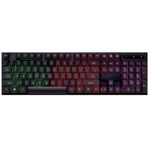 Zestaw USB ART AK-50 klawiatura podświetlana z myszką czarny