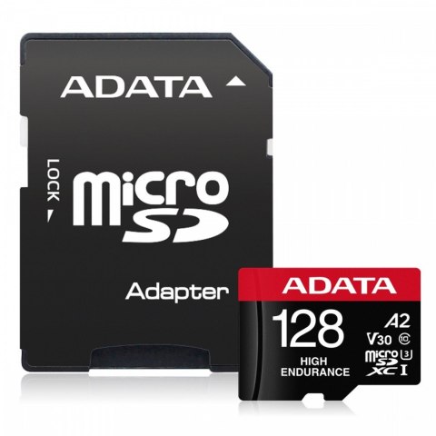 Karta microSD Adata High Endurance 128GB UHS-I V30 A2 100/85MB/s adapter