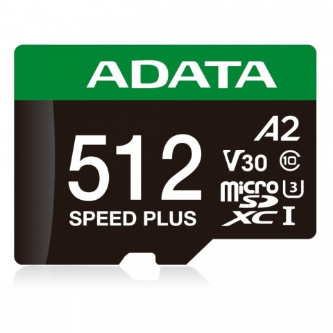 Adata Karta microSD Speed Plus 512GB UHS1 U3 V30 A2 180 MB/s szybka pamięć